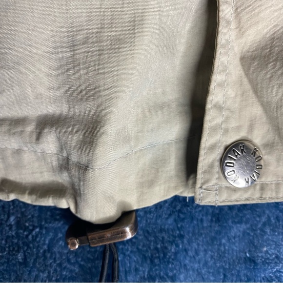 Kodiak Nylon Jacket Vintage Blue & Beige Mens M Classic Raincoat Hiking Camping - Picture 10 of 13